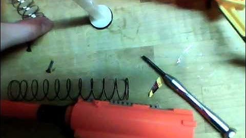 Nerf Stampede basic mods / spring replacement & AR removal mod