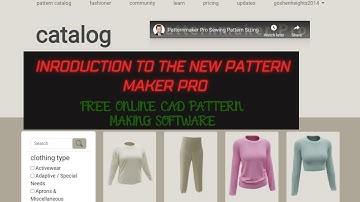 INTRODUCTION TO THE NEW PATTERN MAKER PRO WEBSITE A COMPLETELY FREE CAD PATTERN DRAFTING SOFTWARE