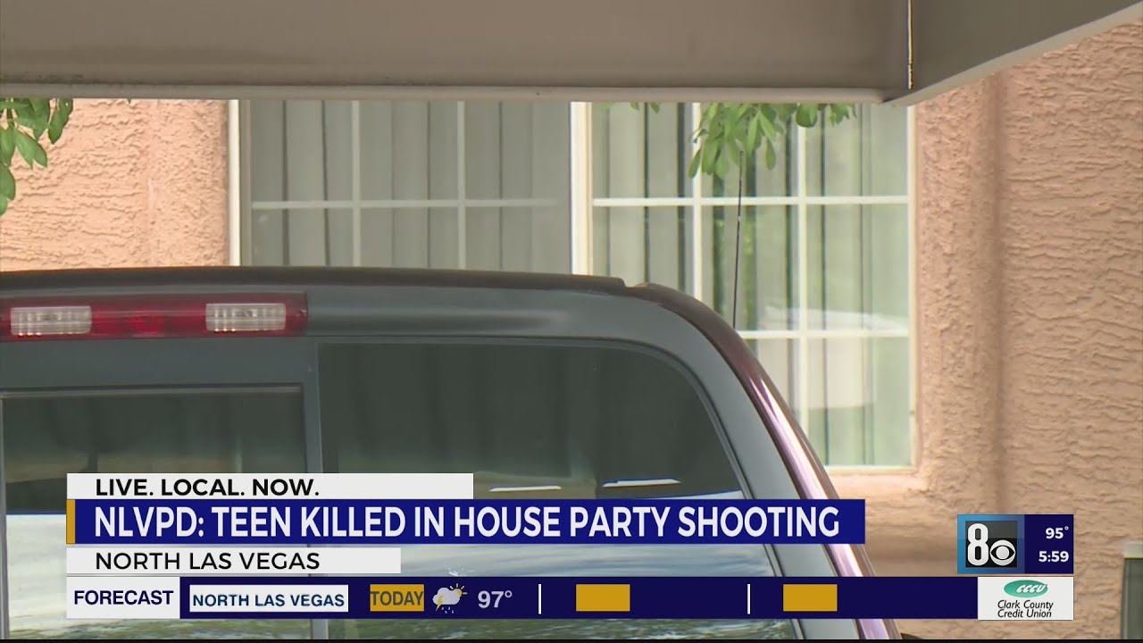 Teen killed in North Las Vegas house party shooting, police say - YouTube