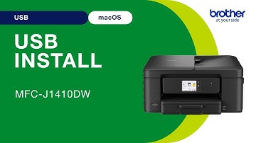 Install MFC J1410DW with USB - Mac