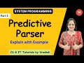 SP 14:  Part 4: Predictive Parser with Example