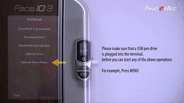 FingerTec Face ID 3 - Pen Drive Management