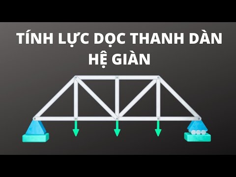 Video Hướng dẫn tính lực dọc thanh dàn, giải hệ giàn cực kỳ... - youtube