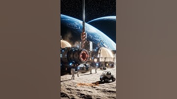 #Lunar Base Construction #Beside #Tunnel Boring Machine #ai