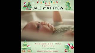Holiday VIDEO Birth Announcements, DIY Templates, w/animated graphics, music; edit & share online.