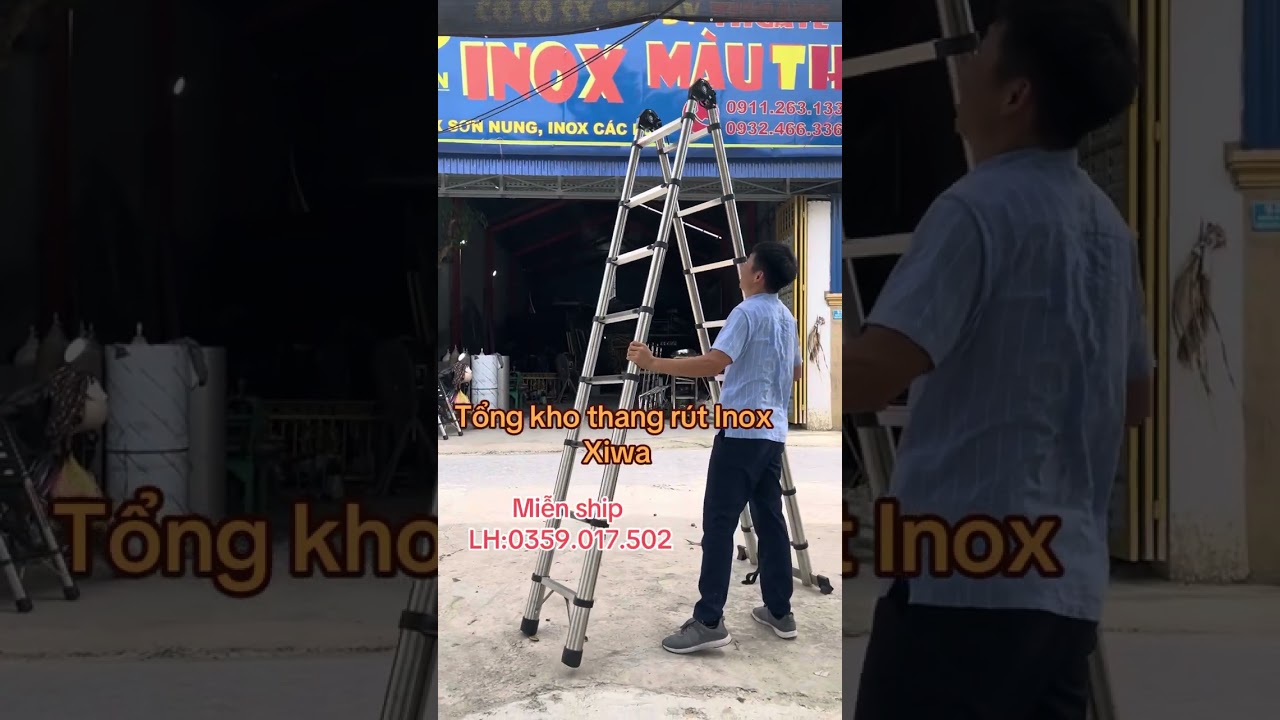 Cùng Tổng kho Thang Rút Inox Xiwa Test độ cứng cáp thực tế của sản phẩm nhé!