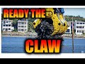 The claw is made ready for work at the baltimore bridge collapse site