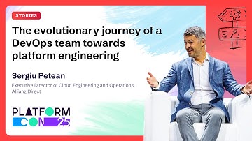 The evolutionary journey of a DevOps team towards platform engineering - Sergiu Petean