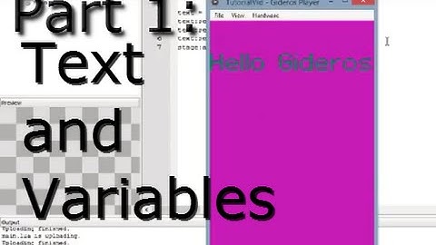 Gideros Mobile Tutorial part 1:  Text and Variables