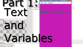 Gideros Mobile Tutorial part 1:  Text and Variables