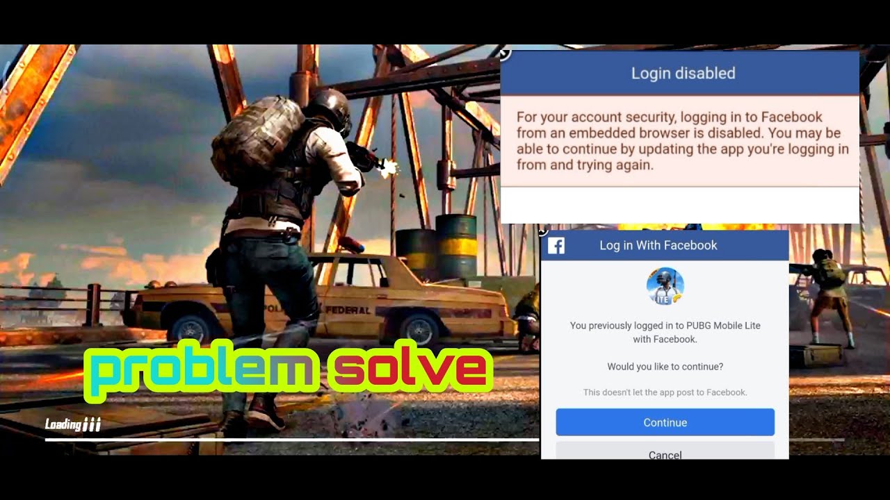Pubg lite Facebook login problem solve || 2022 || new trick || # ...