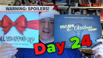 Escape Advent Calendars Days 24 and 25 - All Wrapped Up and Escape the Christmas Closet