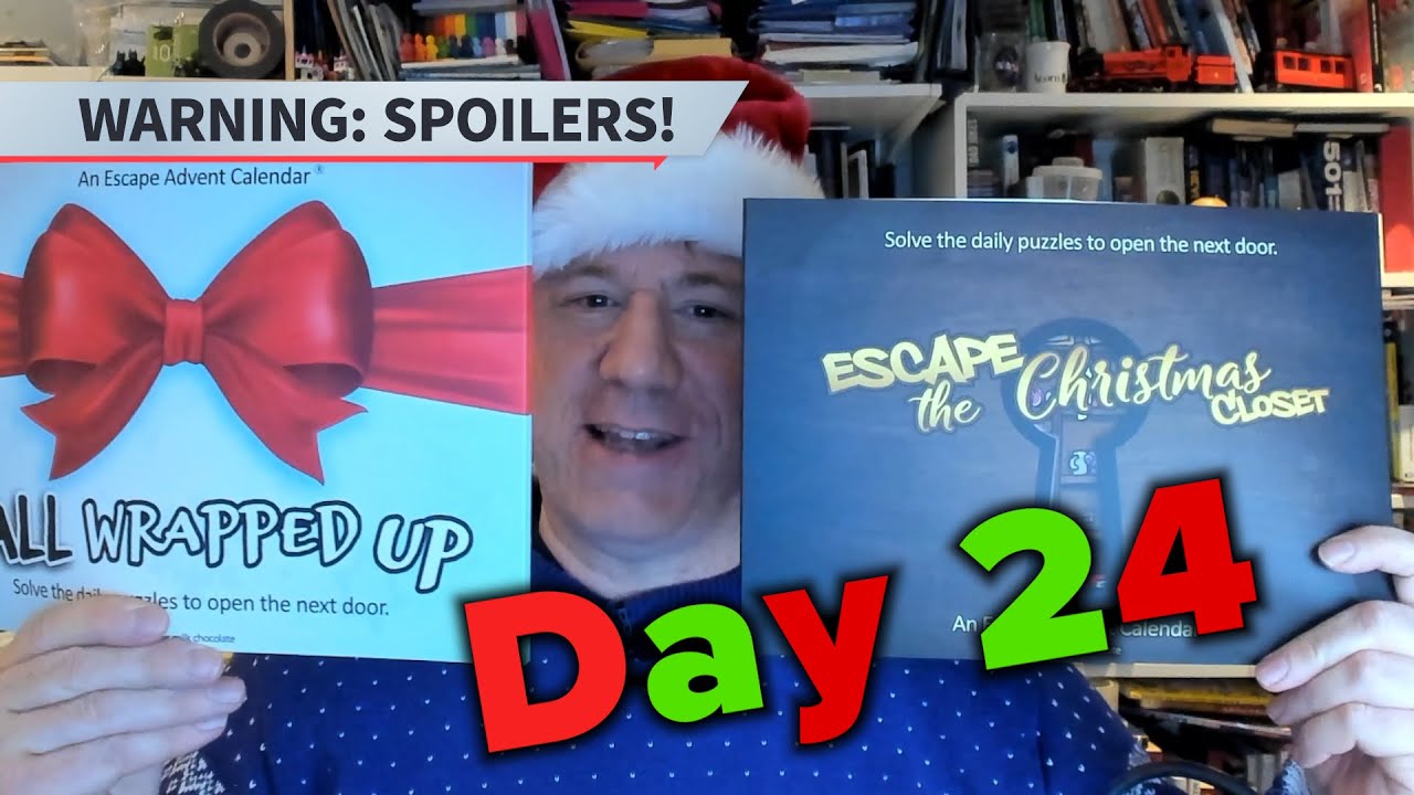Escape Advent Calendars Days 24 and 25 All Wrapped Up and Escape the
