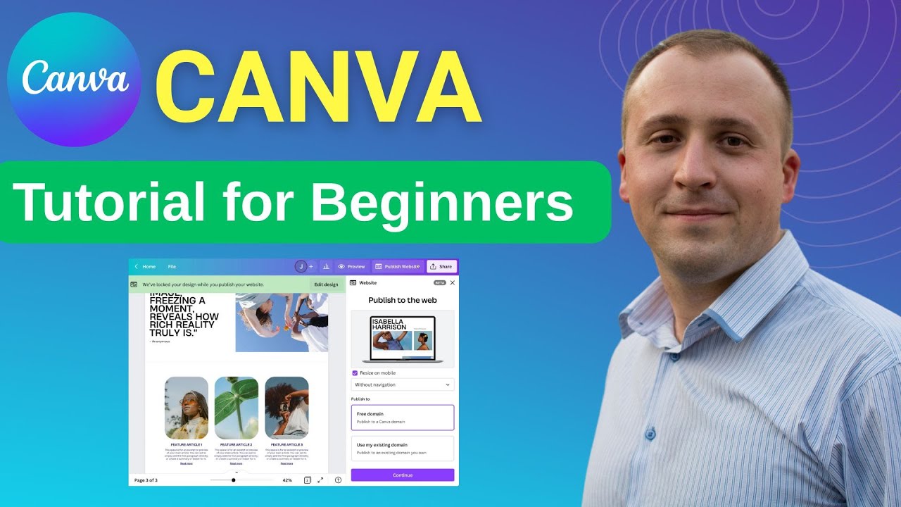 CANVA TUTORIAL FOR BEGINNERS 2025 How to Start Using Canva Step-by-Step ...