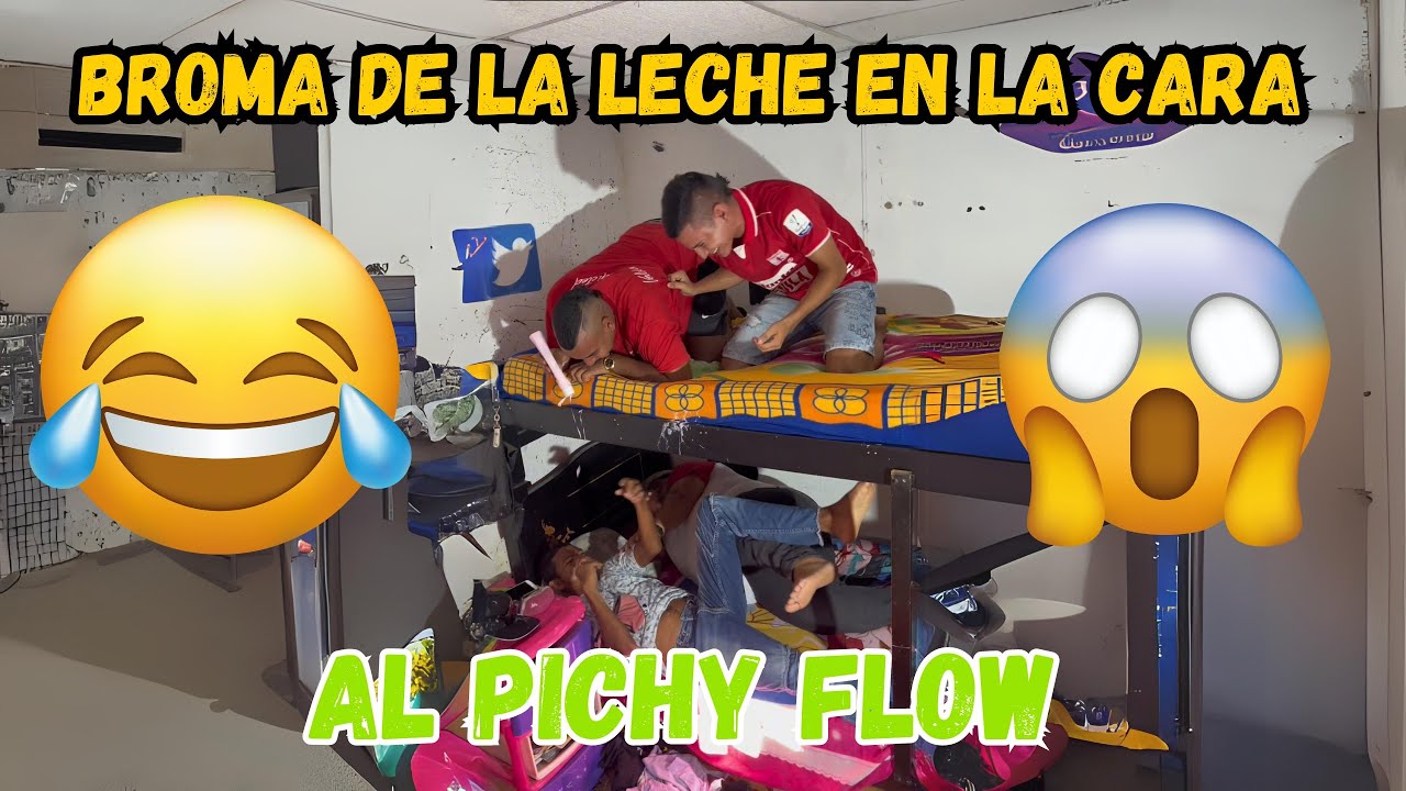 La broma más viral de la leche en la cara con pichy Flow y el chee