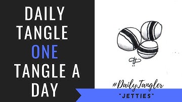 Daily Tangle - Pattern  Focus - Jetties  | How to draw | #DailyTangler