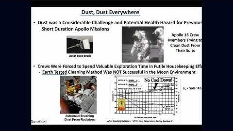 Lunar Surface Science Workshop: Dust and Regolith: R. Creel