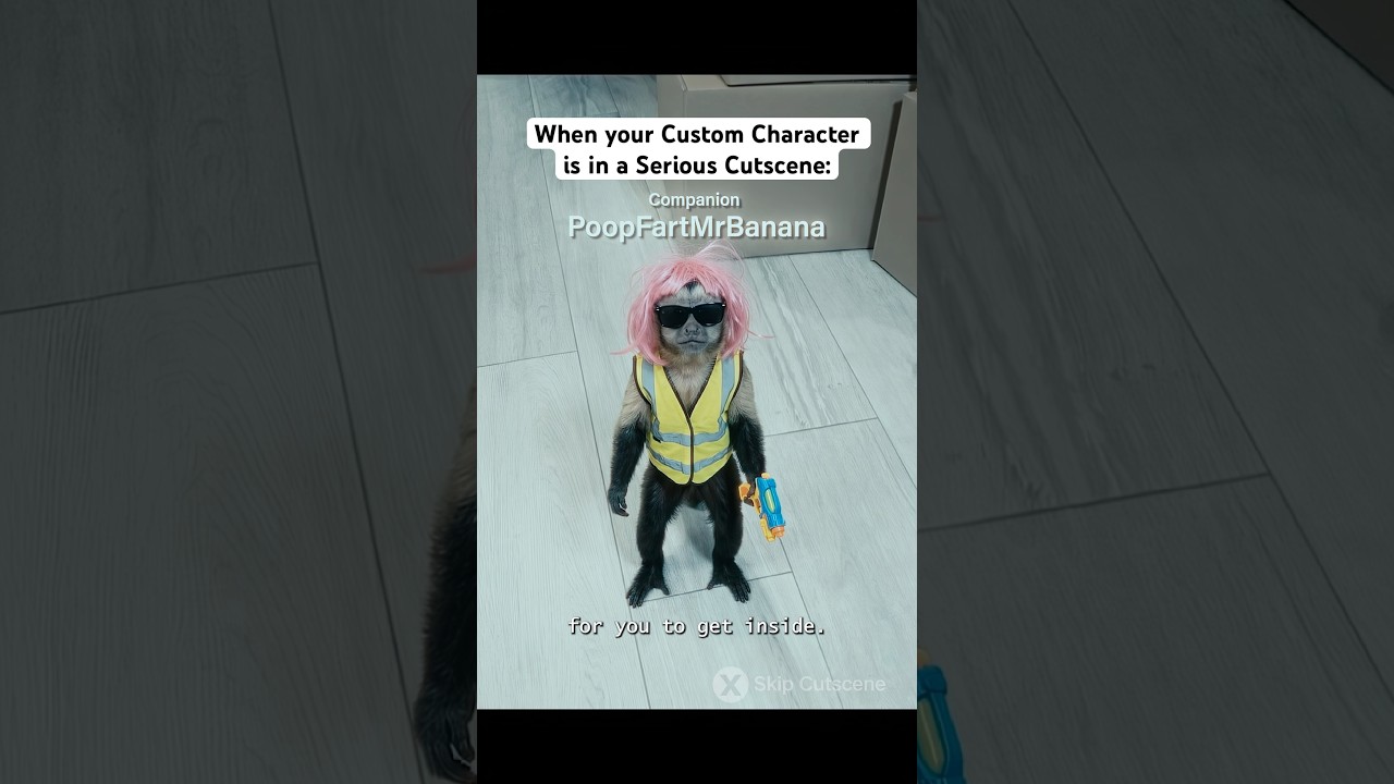 Custom Characters in Serious Cutscenes Be Like…