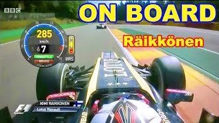 F1 Onboard / Kimi Raikkonen Lotus / F1 Belgian GP 2012