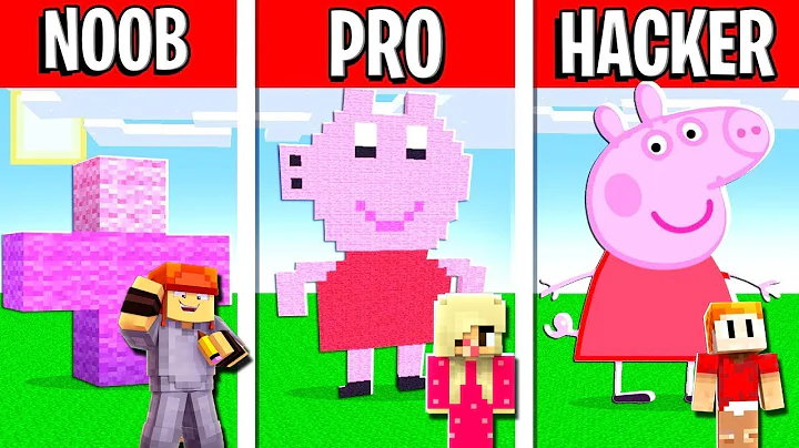 PEPPA PIG DE NOOB vs DE PRO vs HACKER MINECRAFT !!