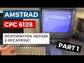 Amstrad CPC 6128 - Part 1 - Restoration, repair and recapping, replacing drive belt