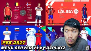 PES 2017 NEW MENU SERVER V1 by DzPlayZ - PES 2017 MOD - PES 2017 PC GAMEPLAY
