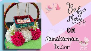 Swing Decor || Baby Shower or Naming ceremony \/ Namakarnam Plate Decoration