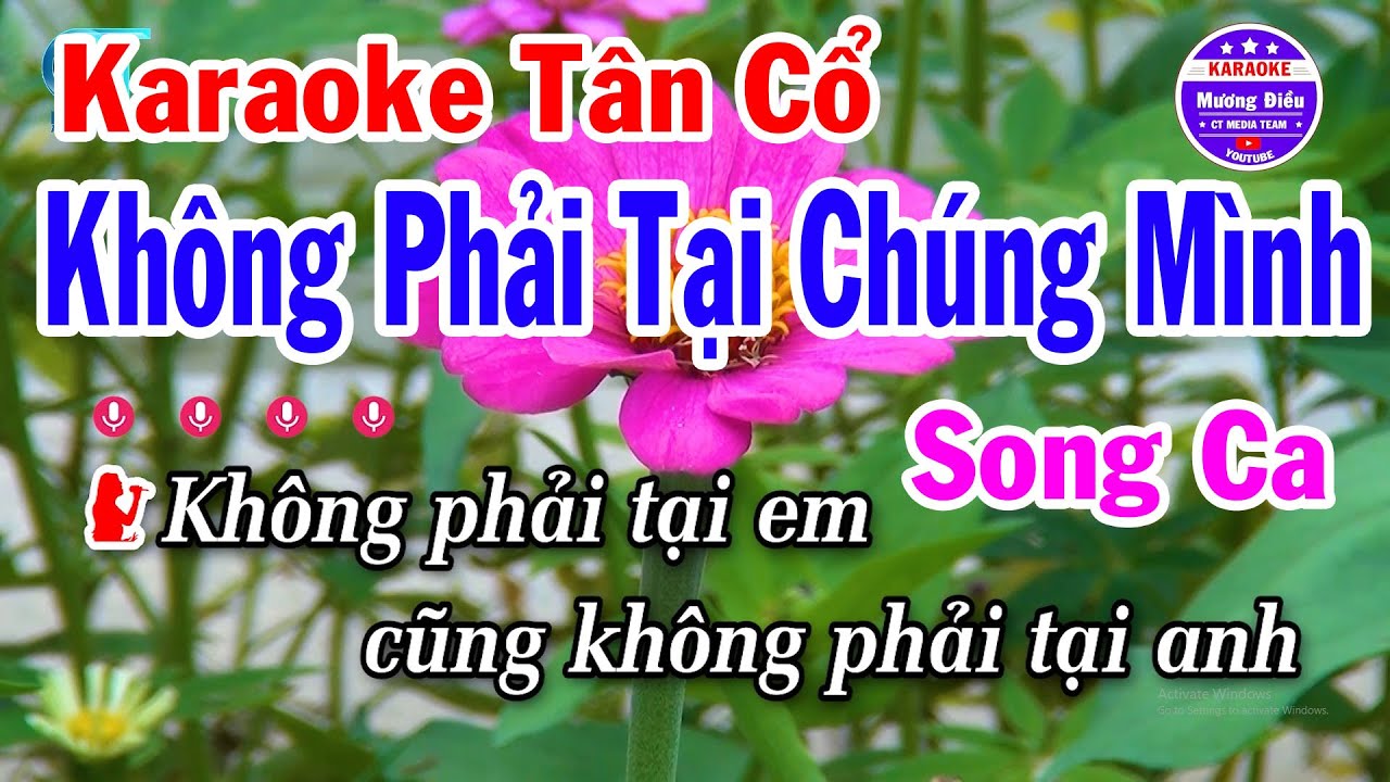 Karaoke Tân Cổ Song Ca Không Phải Tại Chúng Mình Beat