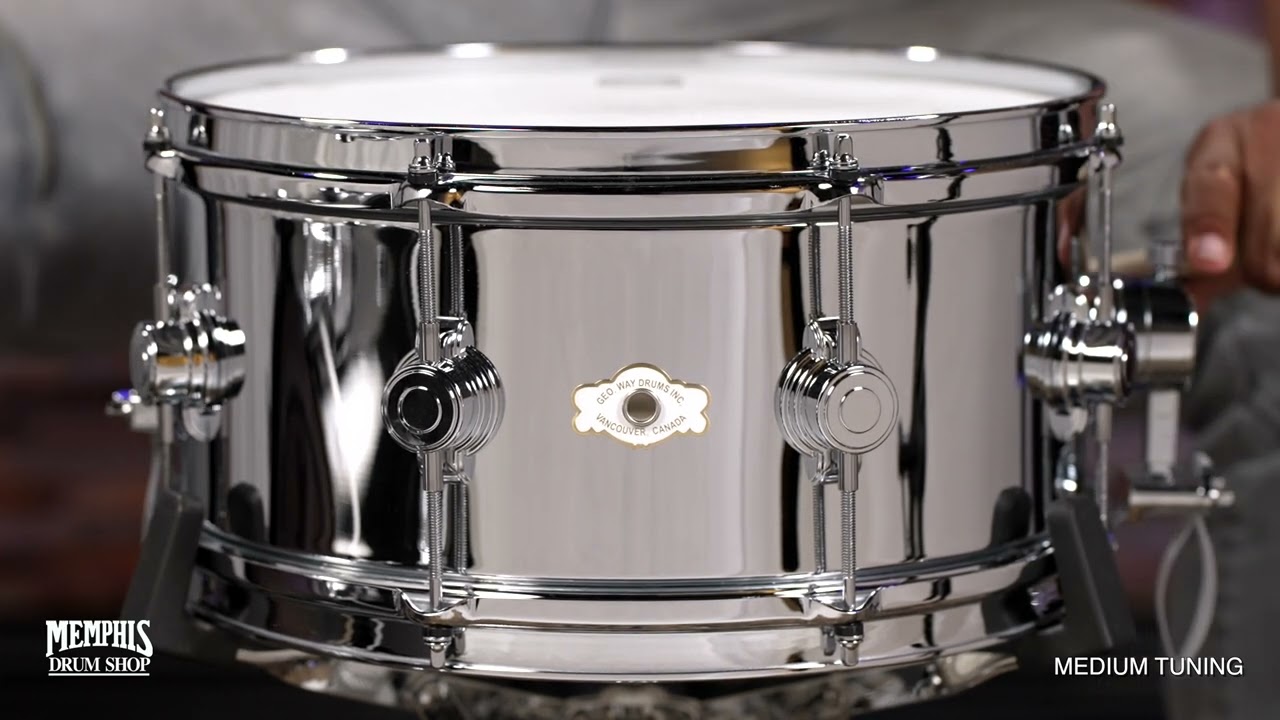 George H. Way 14x7 Hollywood Chrome Over Brass Snare Drum (A714H