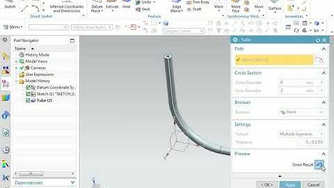 Join Curve  -Unigraphics NX 11.0