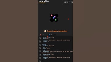 ⚡ Cross Loader Animation Using HTML & CSS | #recitation