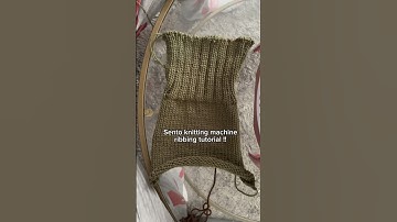 Mini tutorial on how to make ribbing with your knitting machine! #sentro #knittingmachine #tutorial