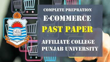 ecommerce Past Paper | Complete 1st Chapter|Urdu & Hindi| Punjab University|Affiliated College