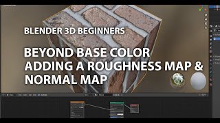 Blender 3D Tutorial: Normal and Roughness map using Brick Texture in Blender 3D