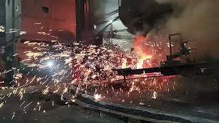 Blast Furnace taphole lancing process.