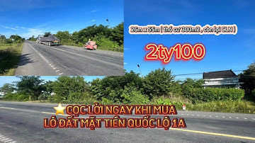 ⭐️ BÁN NỀN MẶT TIỀN QUỐC LỘ 1A LỜI NGAY KHI MUA SIÊU PHẨM KHÔNG MUA ĐẦU TƯ ĐƯỢC THÌ QUÁ TIẾC 👍