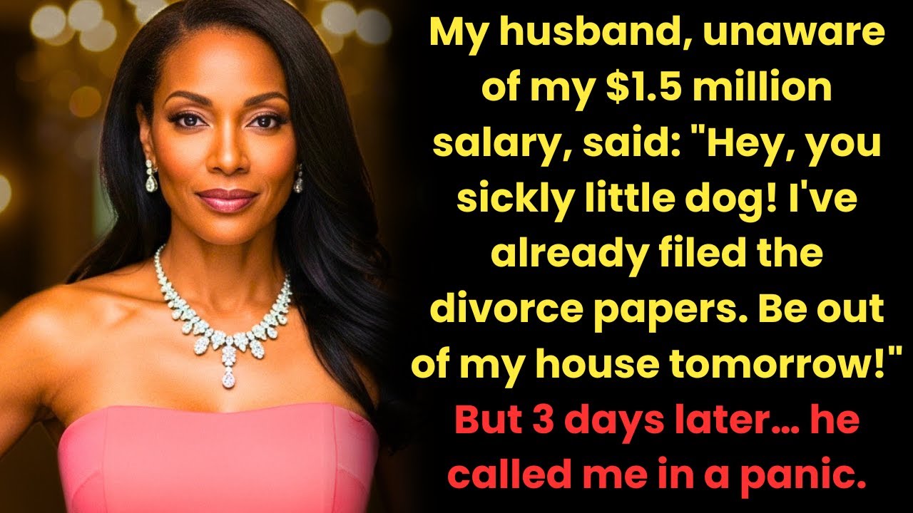 Thinking I was broke, my husband divorced me and threw me out. But 3 days later…