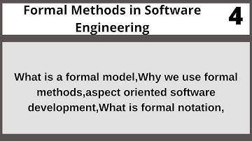 Formal specification in the software Software Engineering in Hindi Urdu CSE304 LECTURE 04