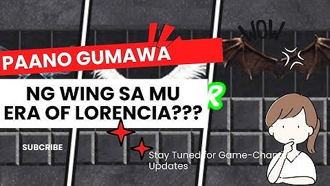 Era of Lorencia - How to create wing in MU?