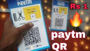 Rs 1 ka paytm photo QR code unboxing