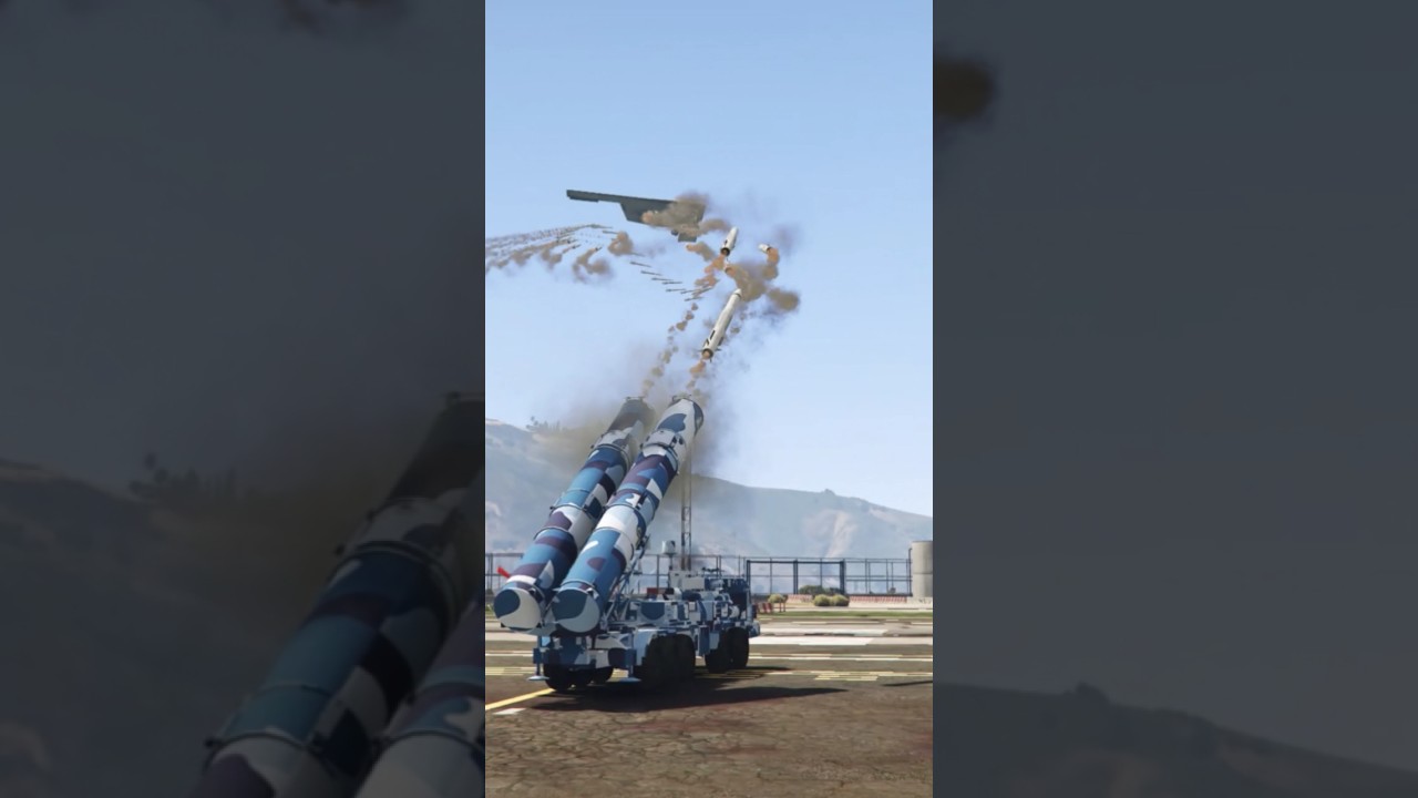 Today S-500 Advanced Blasttic Missile Defense System Quick Target Fighter Jets Gtav