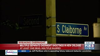 Multiple overnight shootings in New Orleans