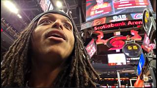 SITTING COURTSIDE AT THE RAPTORS PLAYOFF GAME 3 | RAPTORS VS CLEVLAND