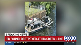 Explosive device found, detonated at Mobile water reservoir Profile