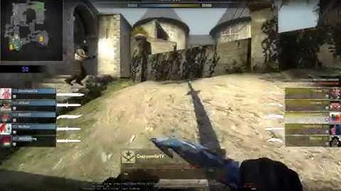 Ace on knife round !