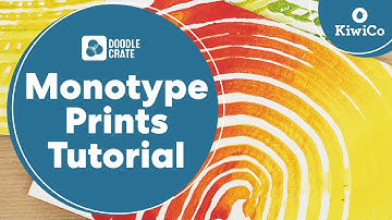 Learn Monotype Print Design & Decorate a Pencil Holder | Doodle Crate Project Instructions | KiwiCo