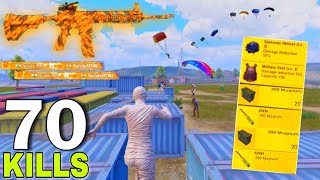 70 KILLS!🔥 IN 2 MATCHES FASTEST GAME PLAY with/ MUMMY SET 😍 Pubg Mobile screenshot 4