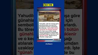 Günah Keçisi Deyiminin Gerçek Kökeni Eski Yahudi Ritüelinden Günümüze