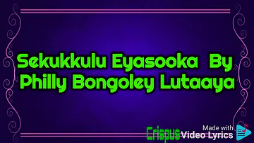 ssekukulu eyasokera ddala by Philly Lutaaya HD Video Lyrics (Christmas song)