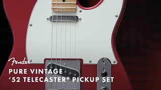 Pure Vintage '52 Telecaster Pickup Set | Fender